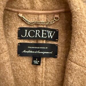 J crew Italian boiled wool top coat